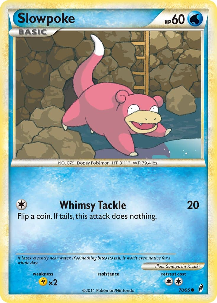 2011 Pokemon Trading Card Game HeartGold SoulSilver Call Of Legends Price List – 70 Slowpoke