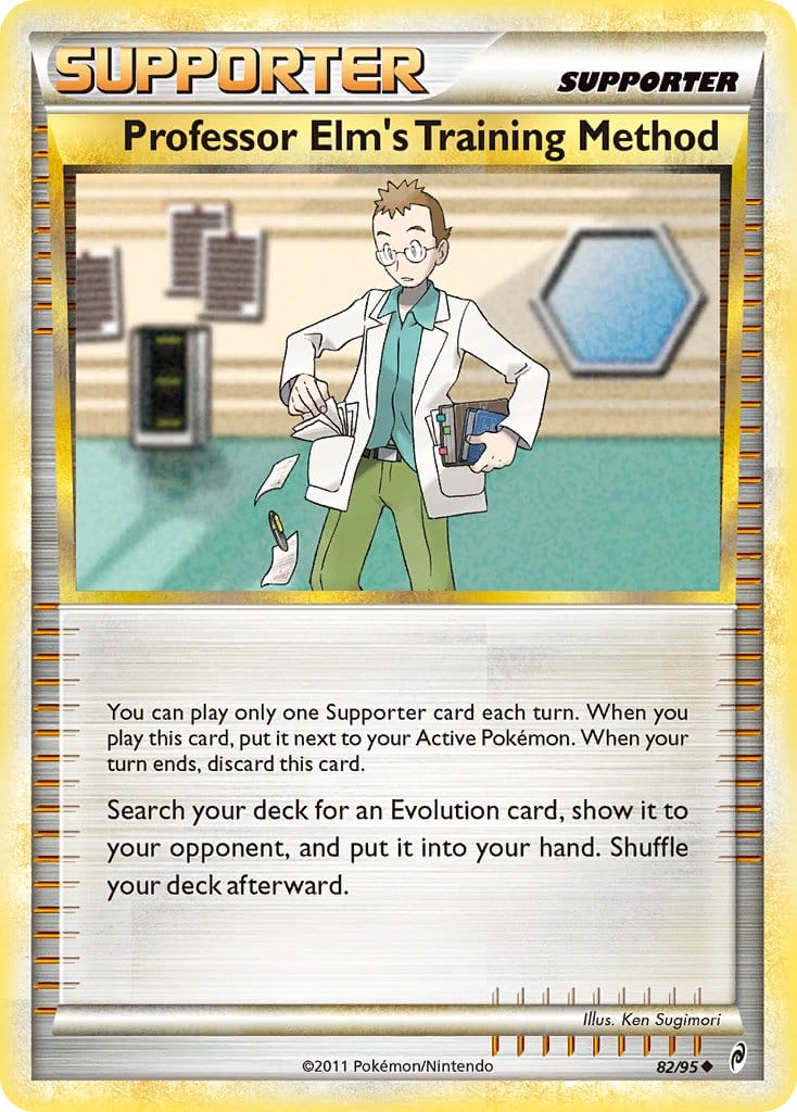 2011 Pokemon Trading Card Game HeartGold SoulSilver Call Of Legends Price List – 82 Professor Elms Training Method