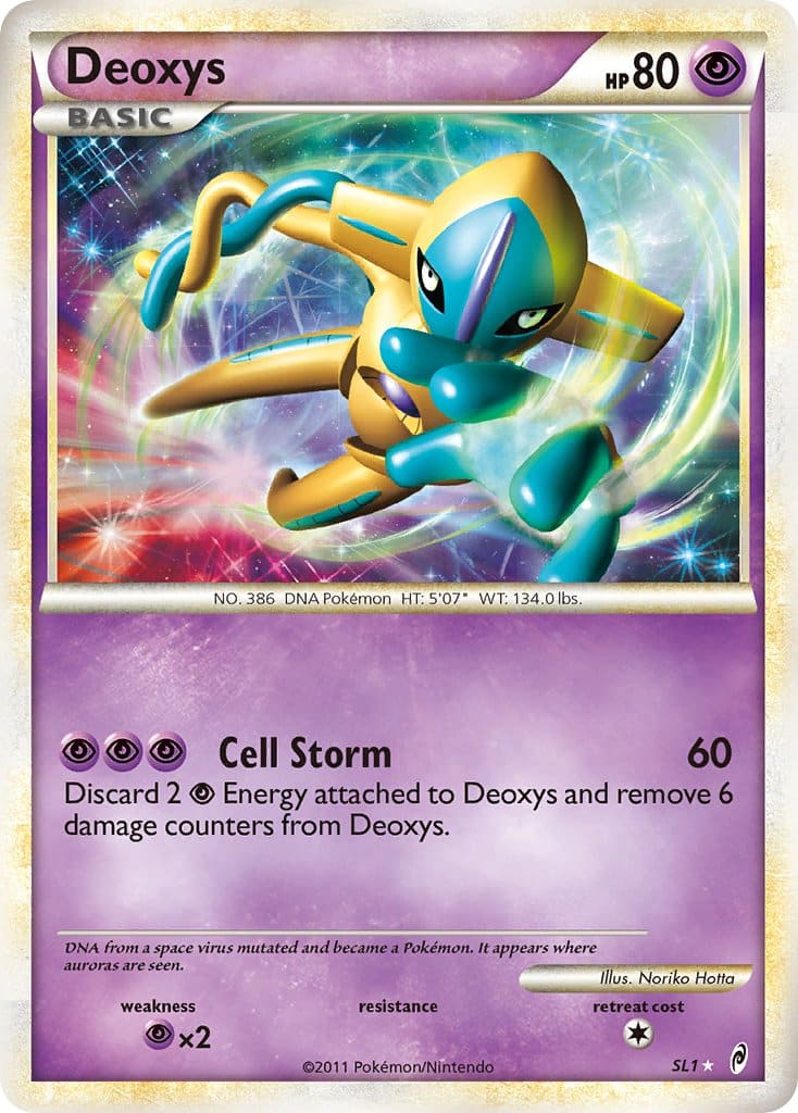 2011 Pokemon Trading Card Game HeartGold SoulSilver Call Of Legends Price List – SL1 Deoxys