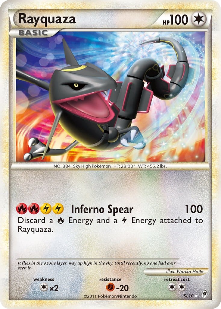 2011 Pokemon Trading Card Game HeartGold SoulSilver Call Of Legends Price List – SL10 Rayquaza