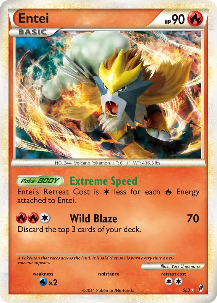 2011 Pokemon Trading Card Game HeartGold SoulSilver Call Of Legends Price List – SL3 Entei
