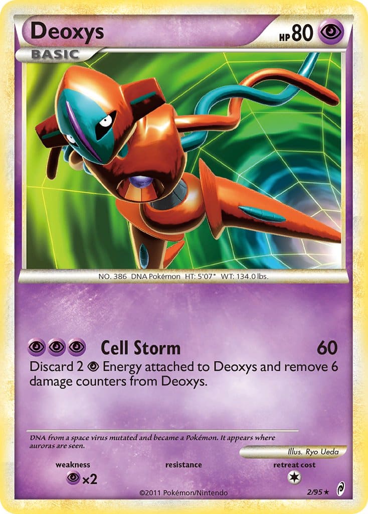 2011 Pokemon Trading Card Game HeartGold SoulSilver Call Of Legends Set – 2 Deoxys