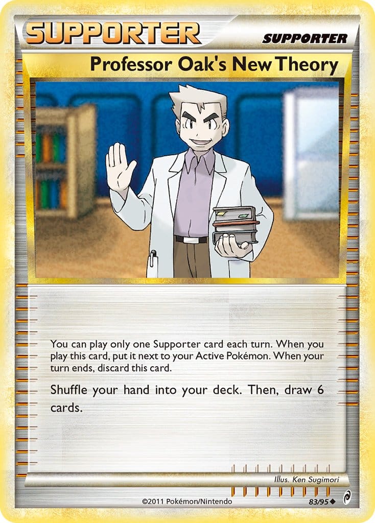 2011 Pokemon Trading Card Game HeartGold SoulSilver Call Of Legends Set – 83 Professor Oaks New Theory