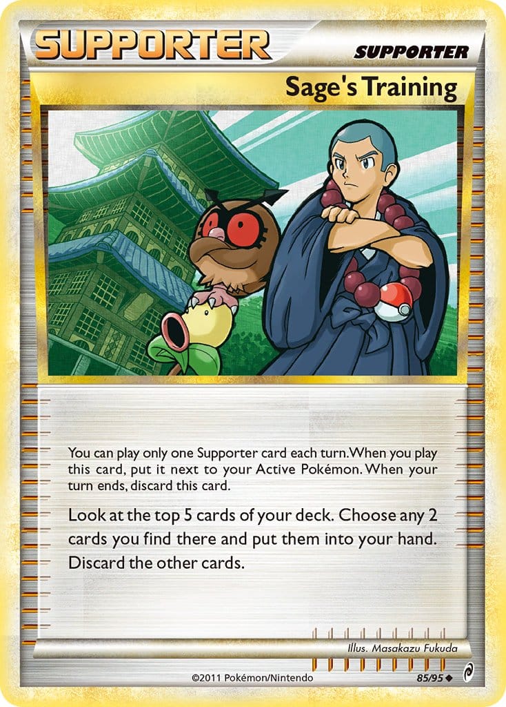 2011 Pokemon Trading Card Game HeartGold SoulSilver Call Of Legends Set – 85 Sages Training