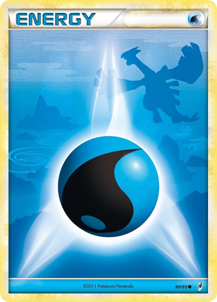 2011 Pokemon Trading Card Game HeartGold SoulSilver Call Of Legends Set – 90 Water Energy