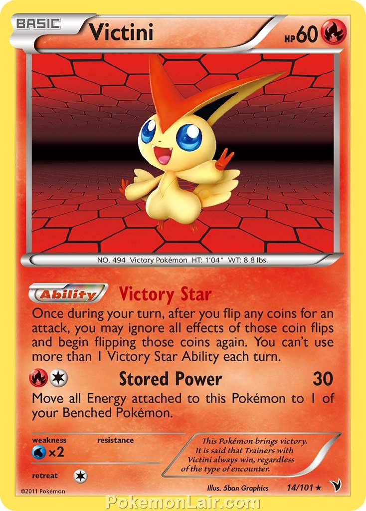 2011 Pokemon Trading Card Game Noble Victories Price List – 14 Victini