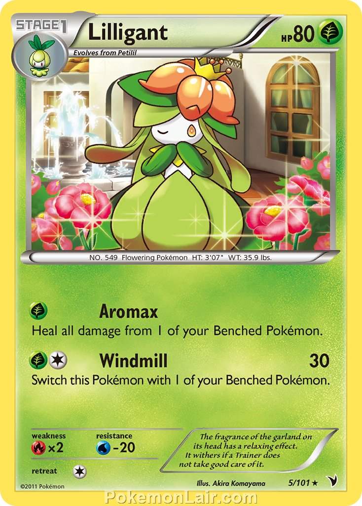 2011 Pokemon Trading Card Game Noble Victories Price List – 5 Lilligant