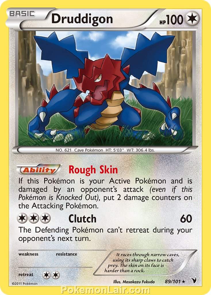 2011 Pokemon Trading Card Game Noble Victories Price List – 89 Druddigon