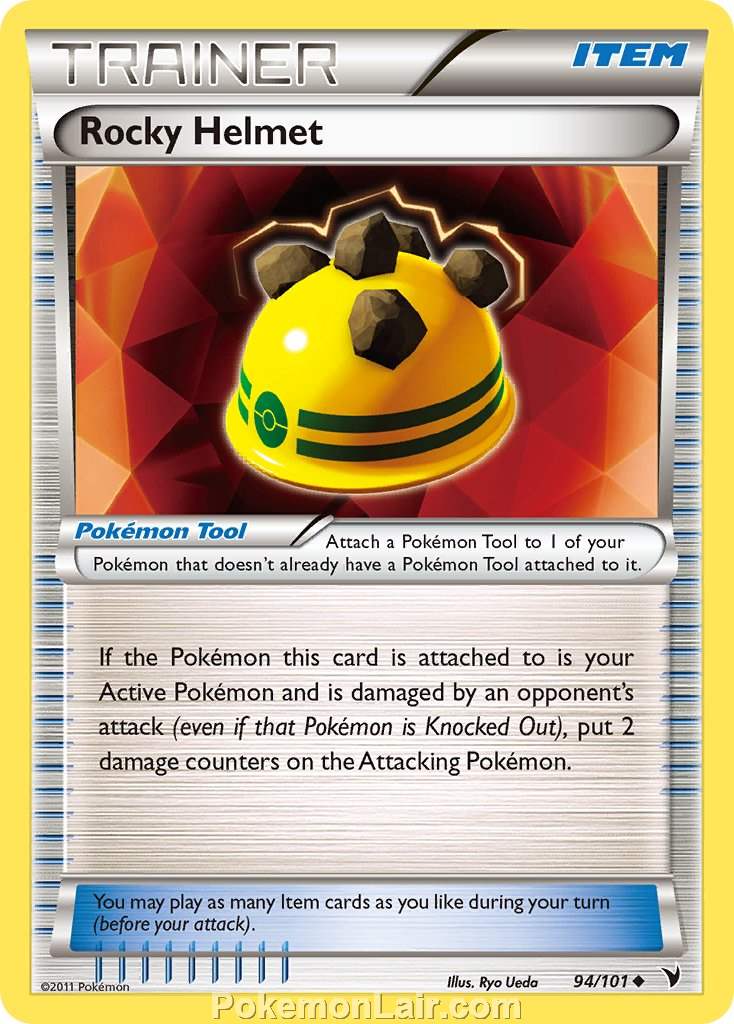 2011 Pokemon Trading Card Game Noble Victories Price List – 94 Rocky Helmet