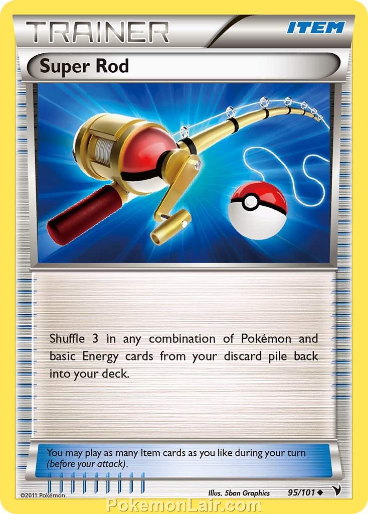2011 Pokemon Trading Card Game Noble Victories Price List – 95 Super Rod