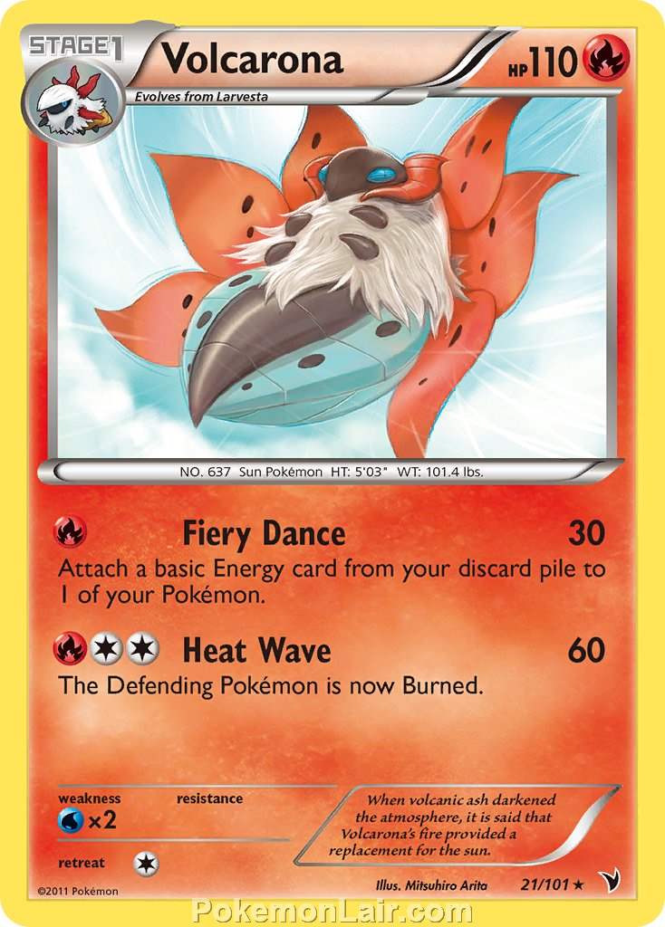 2011 Pokemon Trading Card Game Noble Victories Set – 21 Volcarona