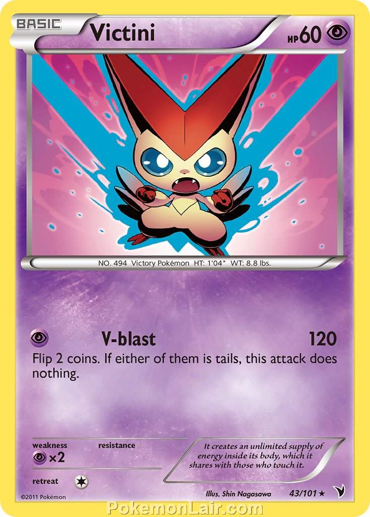 2011 Pokemon Trading Card Game Noble Victories Set – 43 Victini
