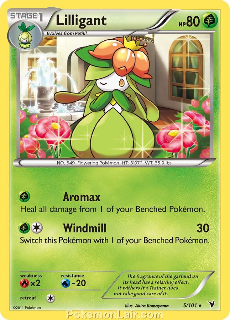 2011 Pokemon Trading Card Game Noble Victories Set – 5 Lilligant