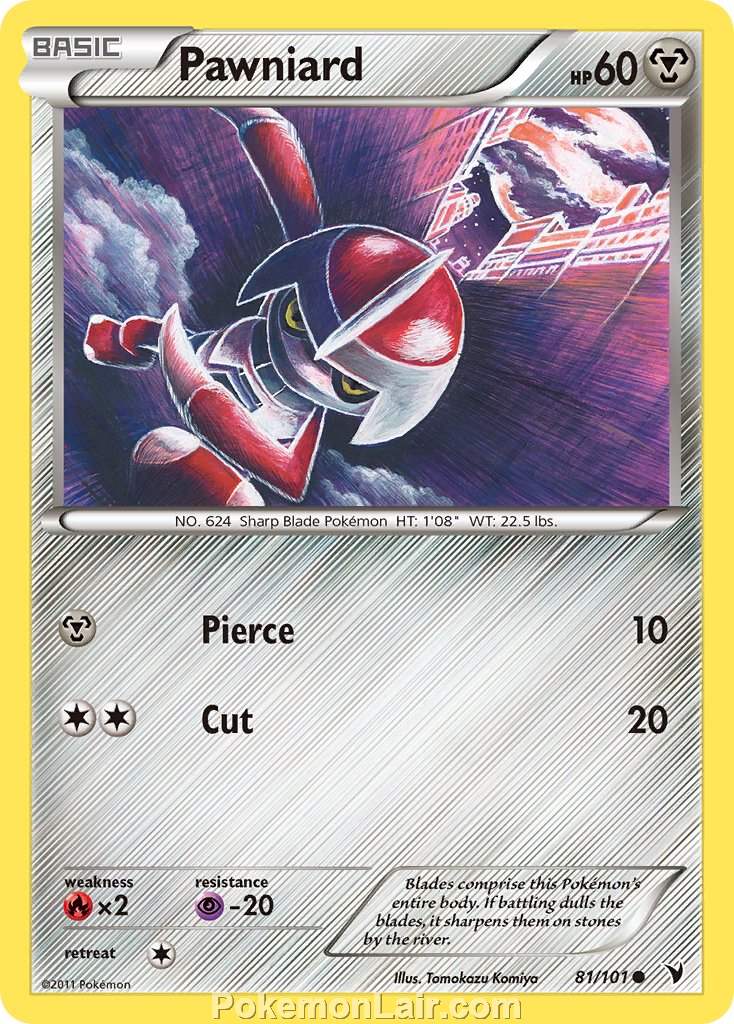 2011 Pokemon Trading Card Game Noble Victories Set – 81 Pawniard