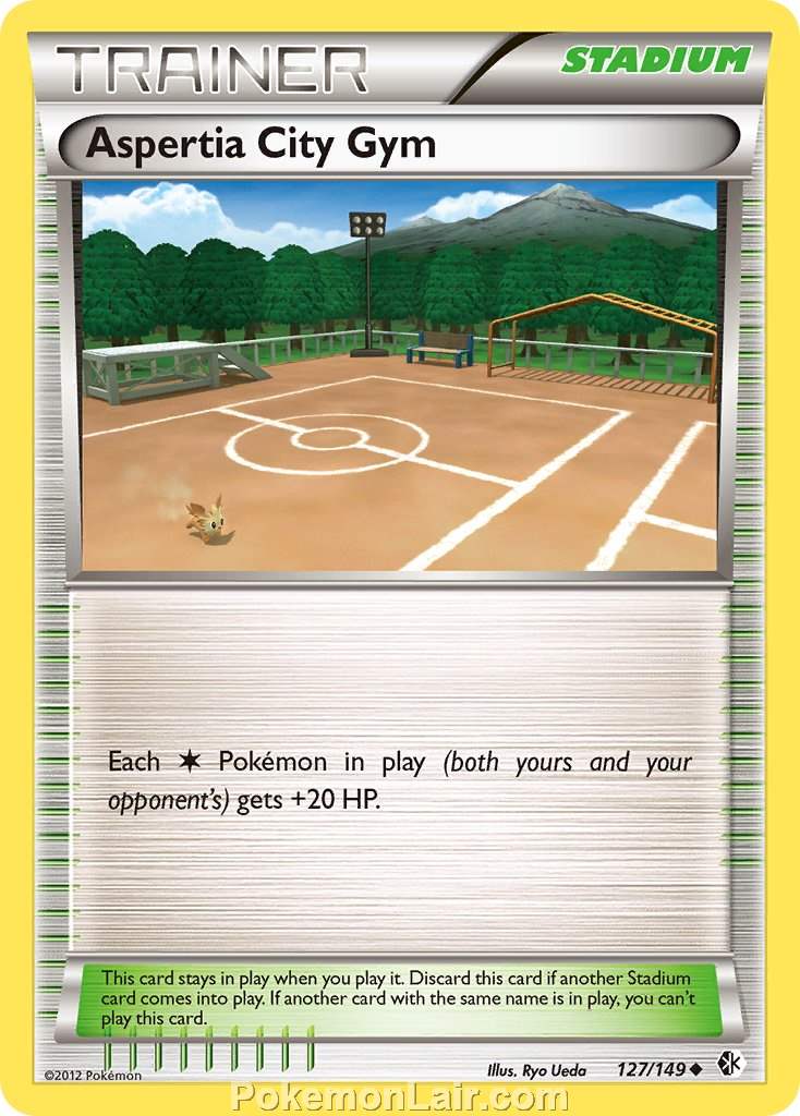 2012 Pokemon Trading Card Game Boundaries Crossed Price List – 127 Aspertia City Gym