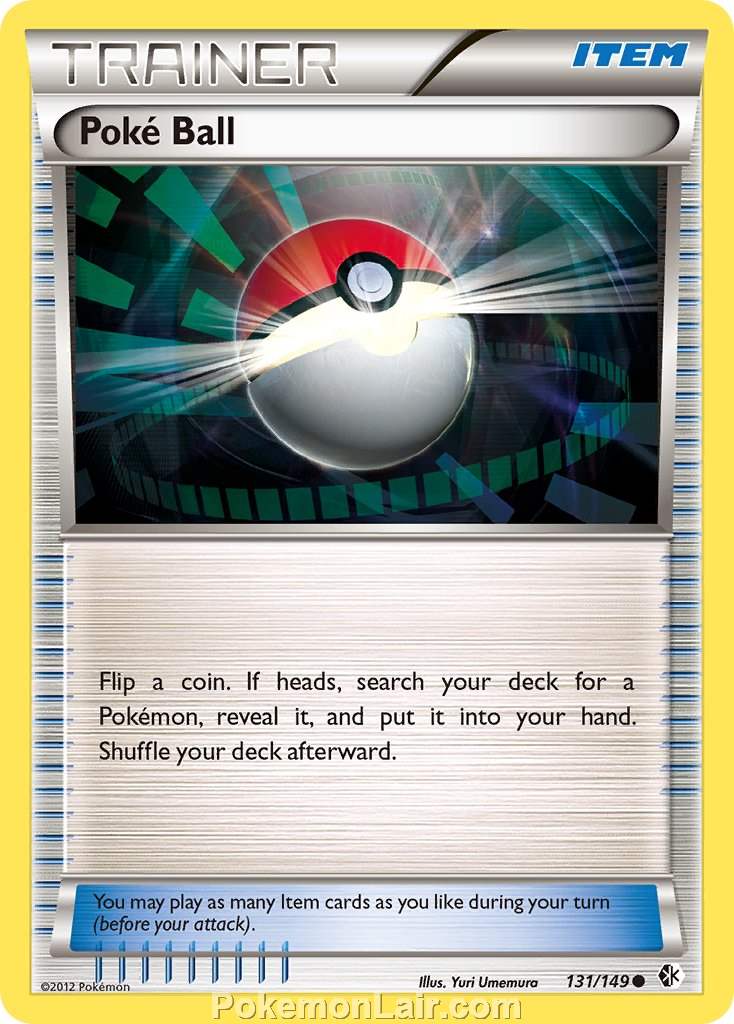 2012 Pokemon Trading Card Game Boundaries Crossed Price List – 131 Poke Ball