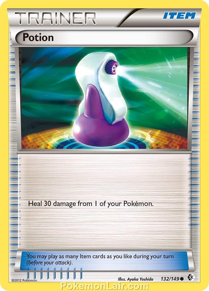 2012 Pokemon Trading Card Game Boundaries Crossed Price List – 132 Potion