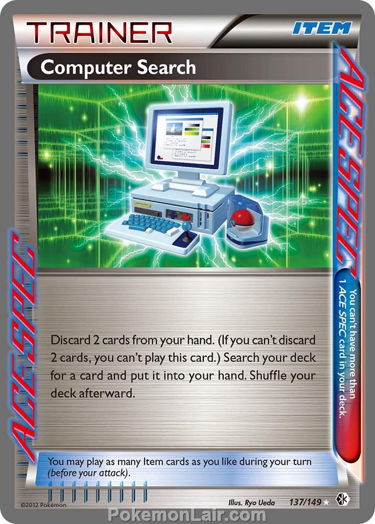 2012 Pokemon Trading Card Game Boundaries Crossed Price List – 137 Computer Search