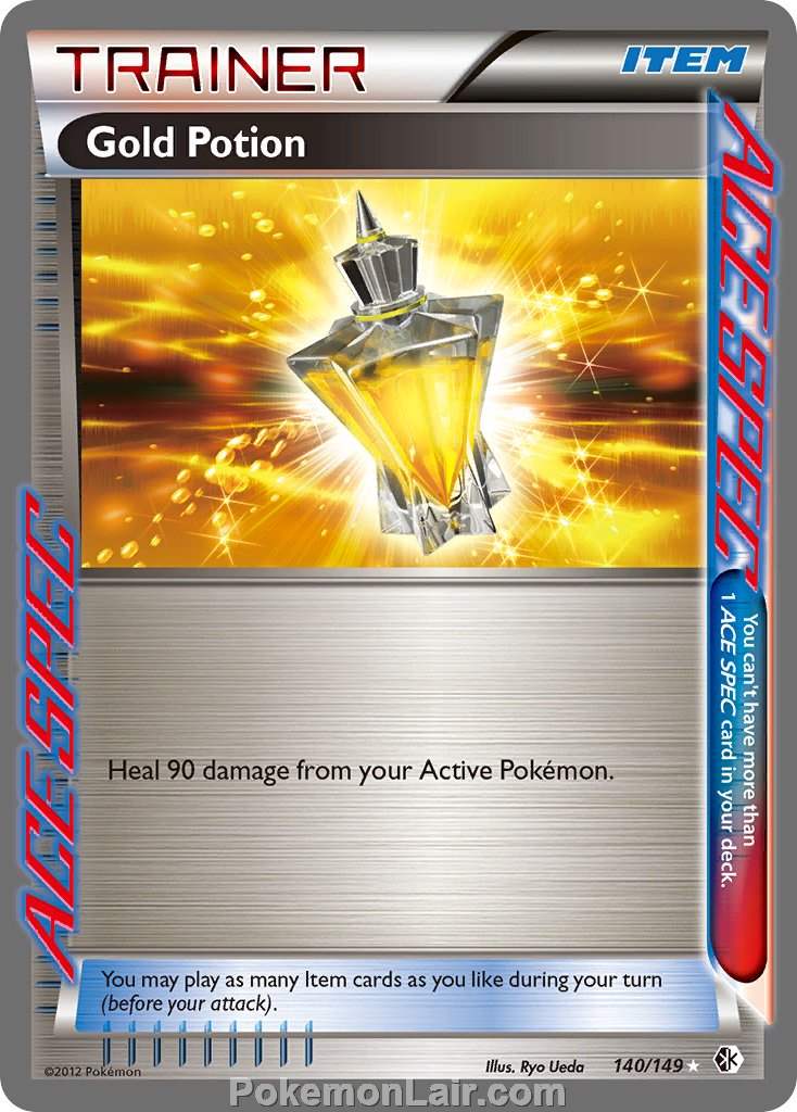 2012 Pokemon Trading Card Game Boundaries Crossed Price List – 140 Gold Potion