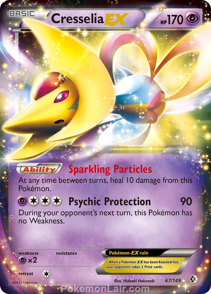 2012 Pokemon Trading Card Game Boundaries Crossed Price List – 67 Cresselia EX