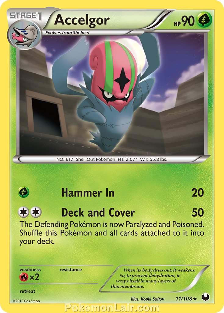 2012 Pokemon Trading Card Game Dark Explorers Price List – 11 Accelgor