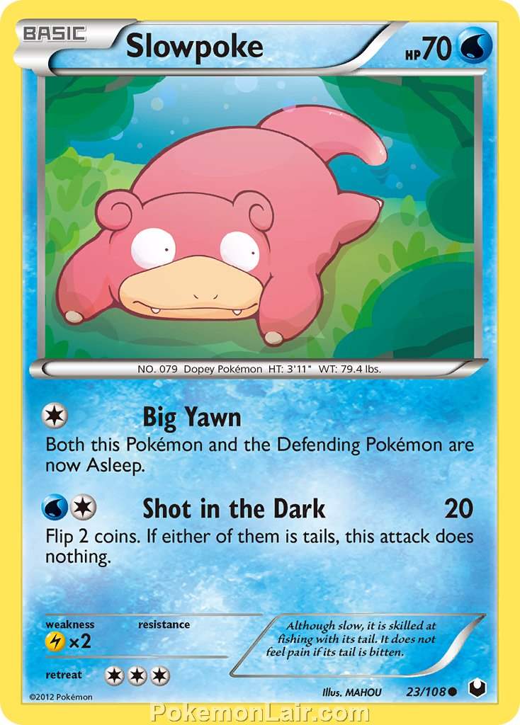 2012 Pokemon Trading Card Game Dark Explorers Price List – 23 Slowpoke