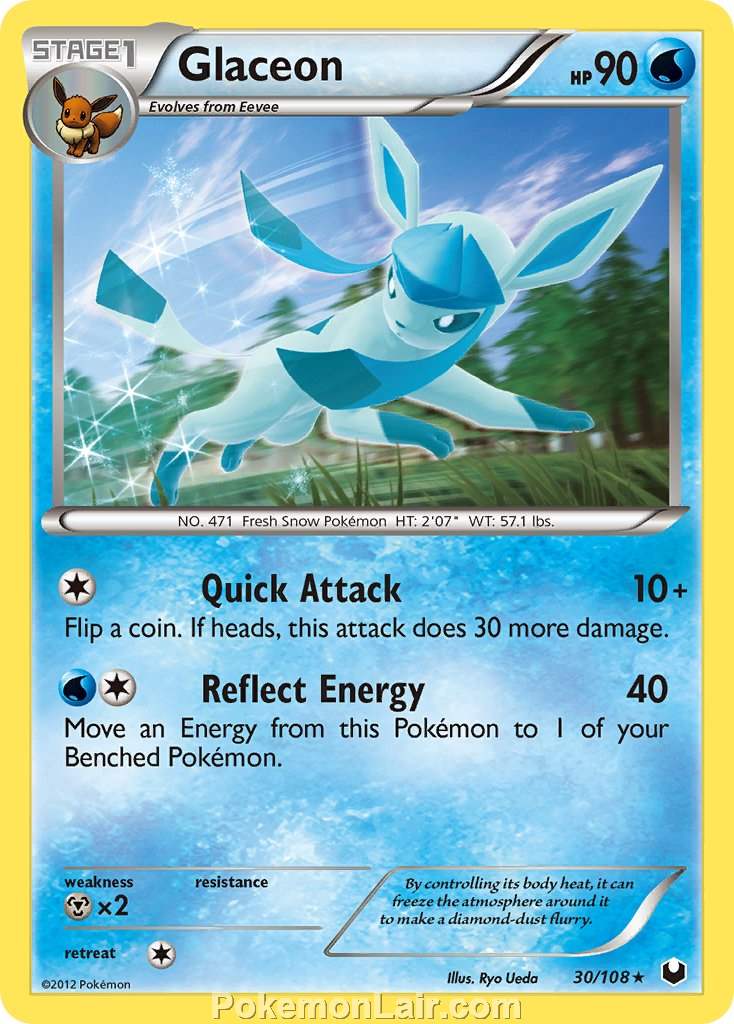 2012 Pokemon Trading Card Game Dark Explorers Price List – 30 Glaceon