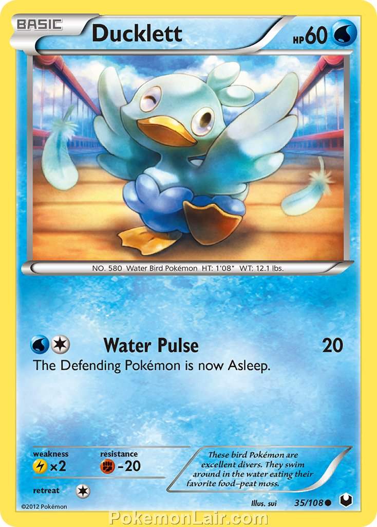 2012 Pokemon Trading Card Game Dark Explorers Price List – 35 Ducklett