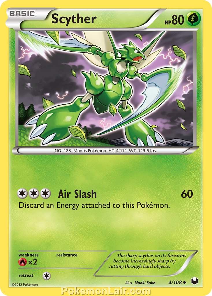 2012 Pokemon Trading Card Game Dark Explorers Price List – 4 Scyther