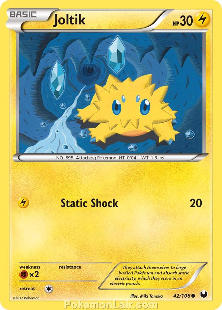 2012 Pokemon Trading Card Game Dark Explorers Price List – 42 Joltik