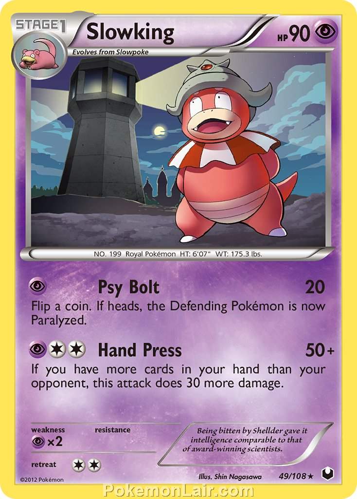 2012 Pokemon Trading Card Game Dark Explorers Price List – 49 Slowking