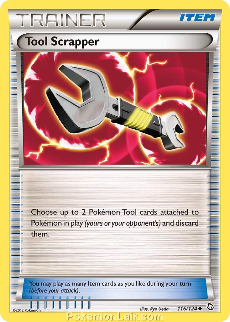 2012 Pokemon Trading Card Game Dragons Exalted Price List – 116 Tool Scrapper