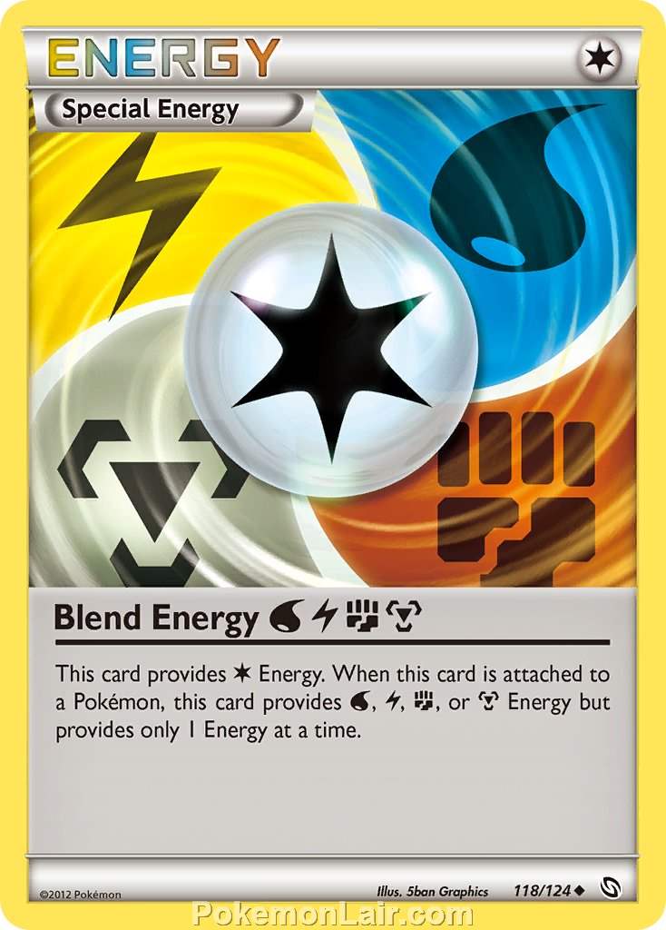 2012 Pokemon Trading Card Game Dragons Exalted Price List – 118 Blend Energy