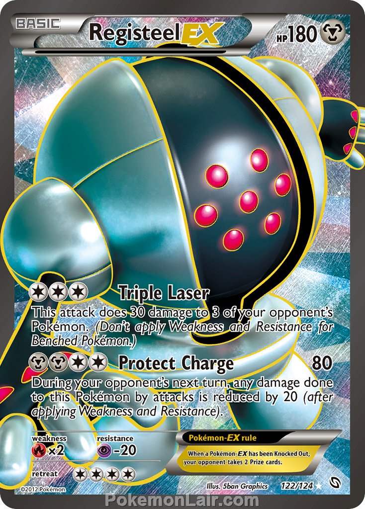 2012 Pokemon Trading Card Game Dragons Exalted Price List – 122 Registeel EX