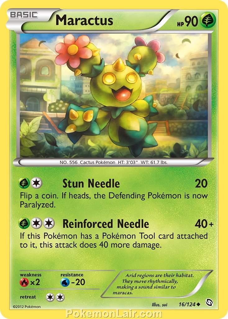 2012 Pokemon Trading Card Game Dragons Exalted Price List – 16 Maractus