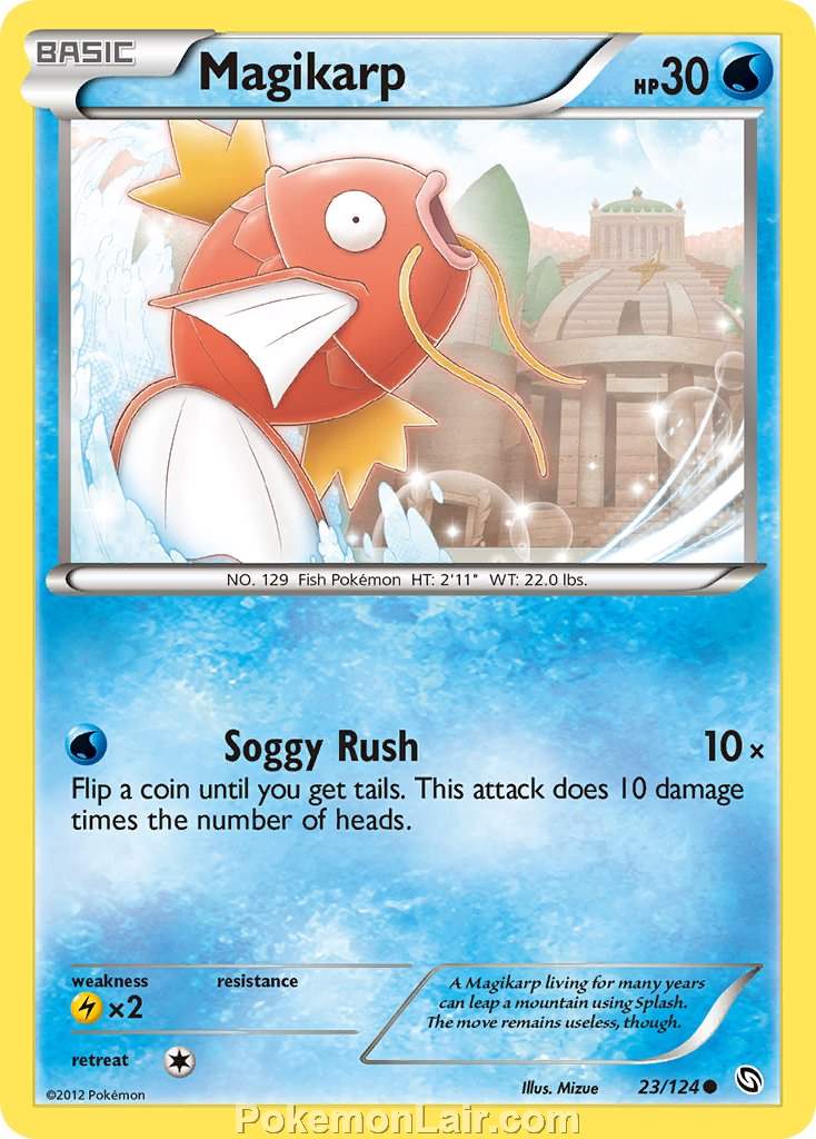 2012 Pokemon Trading Card Game Dragons Exalted Price List – 23 Magikarp