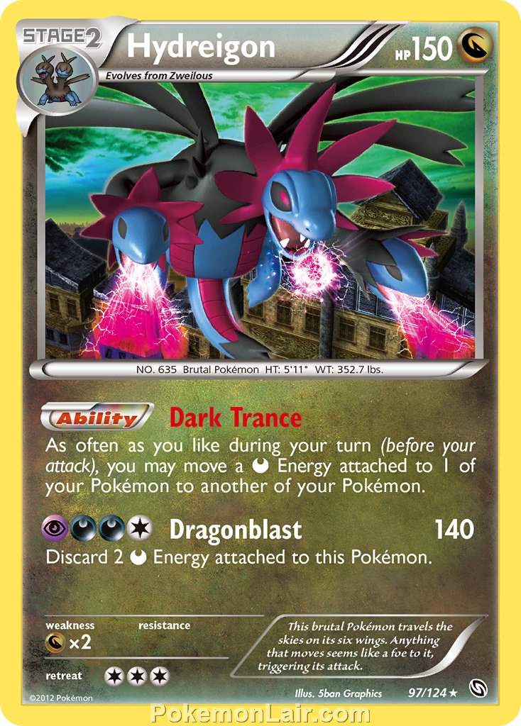 2012 Pokemon Trading Card Game Dragons Exalted Price List – 97 Hydreigon