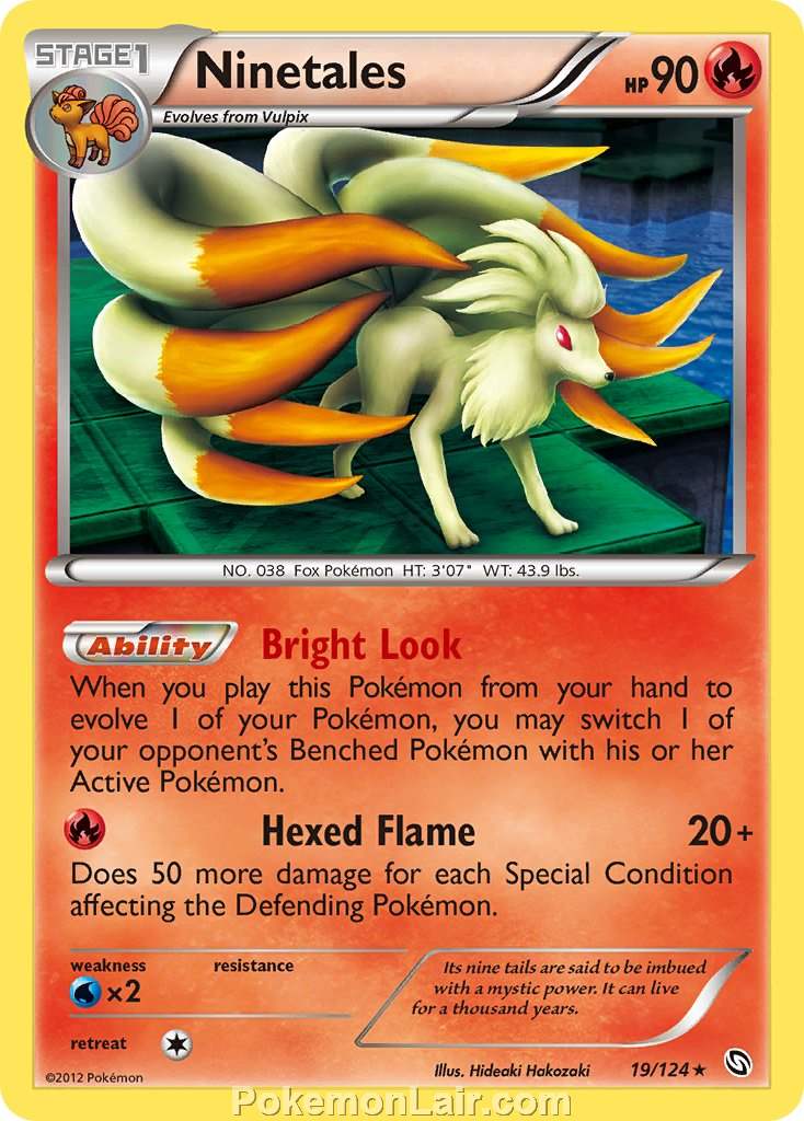 2012 Pokemon Trading Card Game Dragons Exalted Set – 19 Ninetales