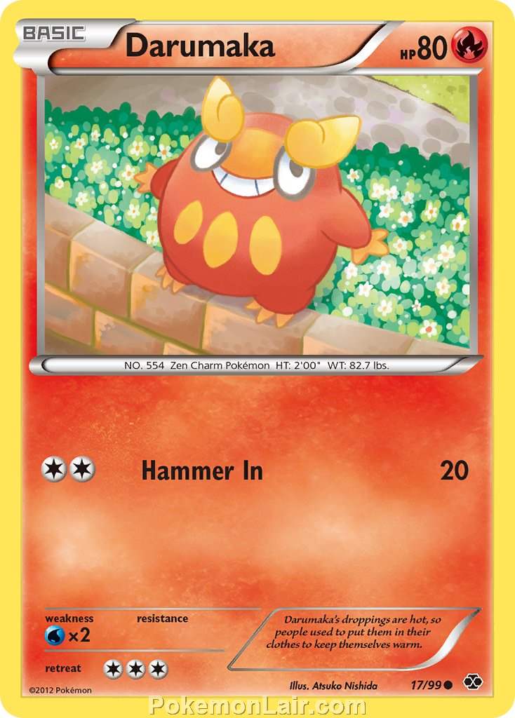 2012 Pokemon Trading Card Game Next Destinies Price List – 17 Darumaka