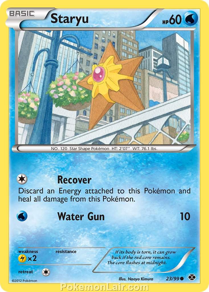 2012 Pokemon Trading Card Game Next Destinies Price List – 23 Staryu