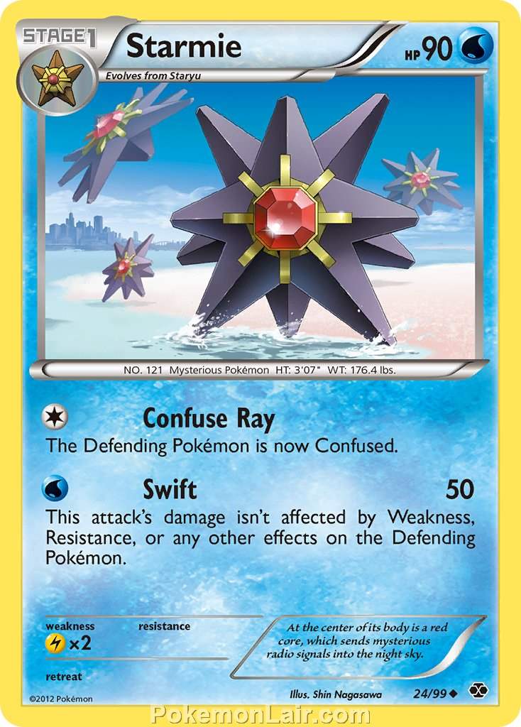 2012 Pokemon Trading Card Game Next Destinies Price List – 24 Starmie