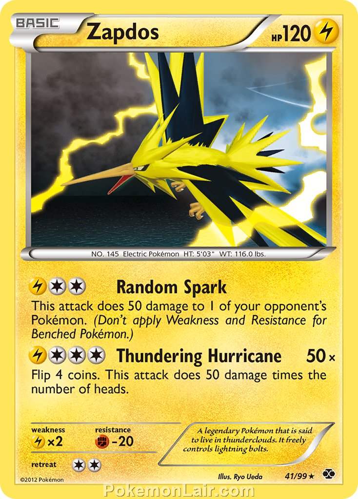 2012 Pokemon Trading Card Game Next Destinies Price List – 41 Zapdos