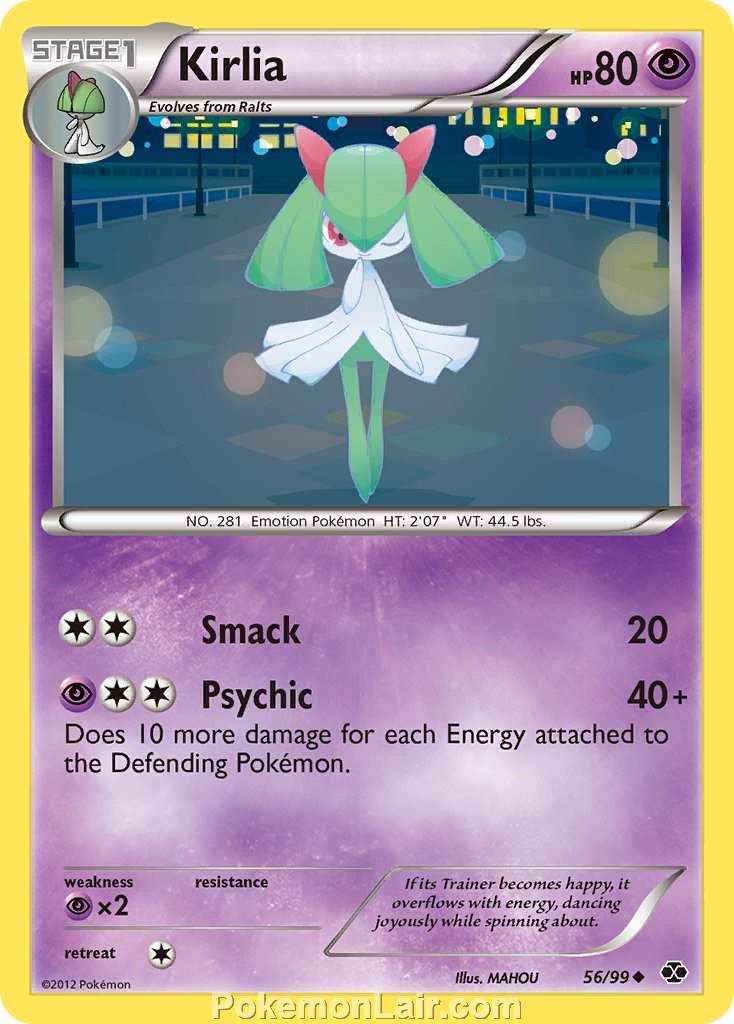 2012 Pokemon Trading Card Game Next Destinies Price List – 56 Kirlia