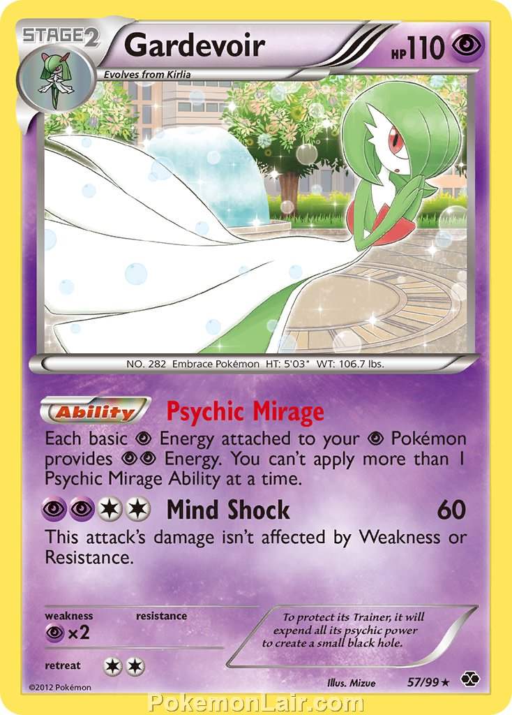 2012 Pokemon Trading Card Game Next Destinies Price List – 57 Gardevoir