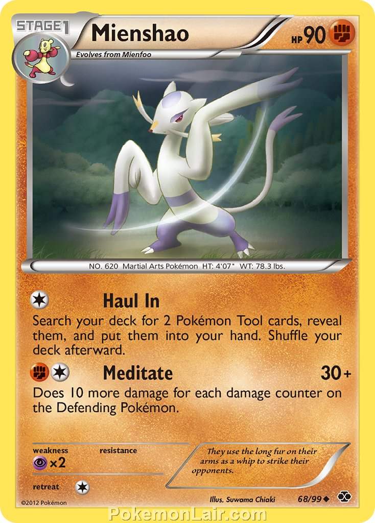 2012 Pokemon Trading Card Game Next Destinies Price List – 68 Mienshao