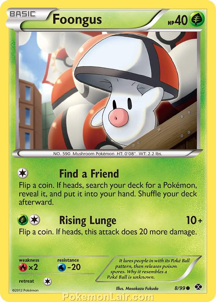 2012 Pokemon Trading Card Game Next Destinies Price List – 8 Foongus