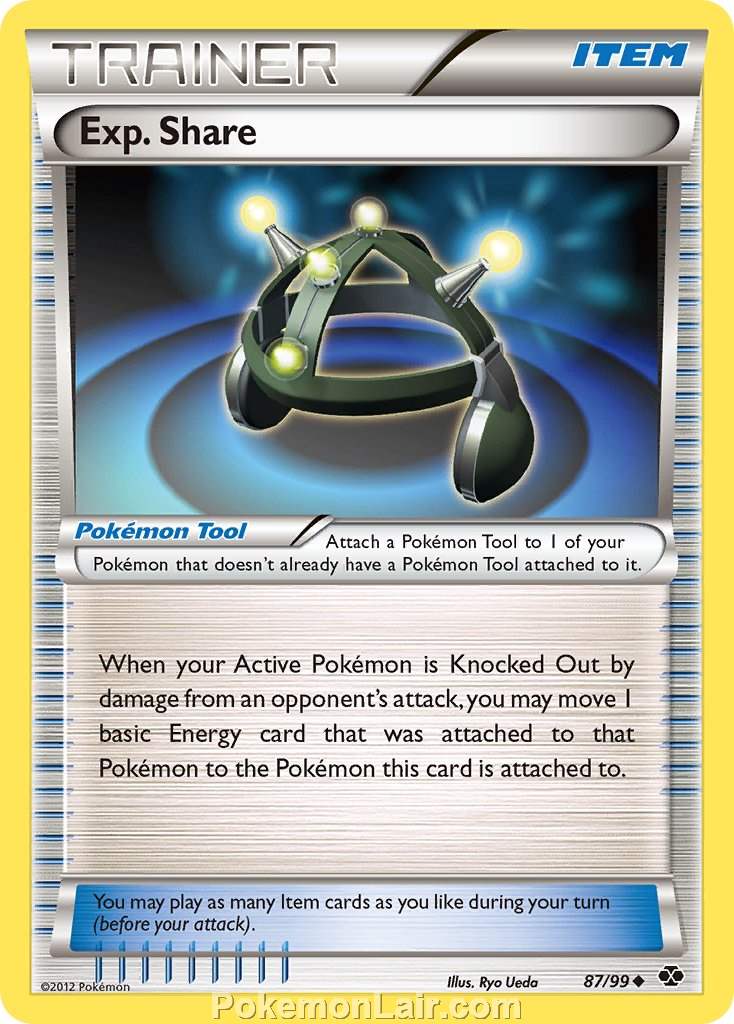 2012 Pokemon Trading Card Game Next Destinies Price List – 87 Exp Share