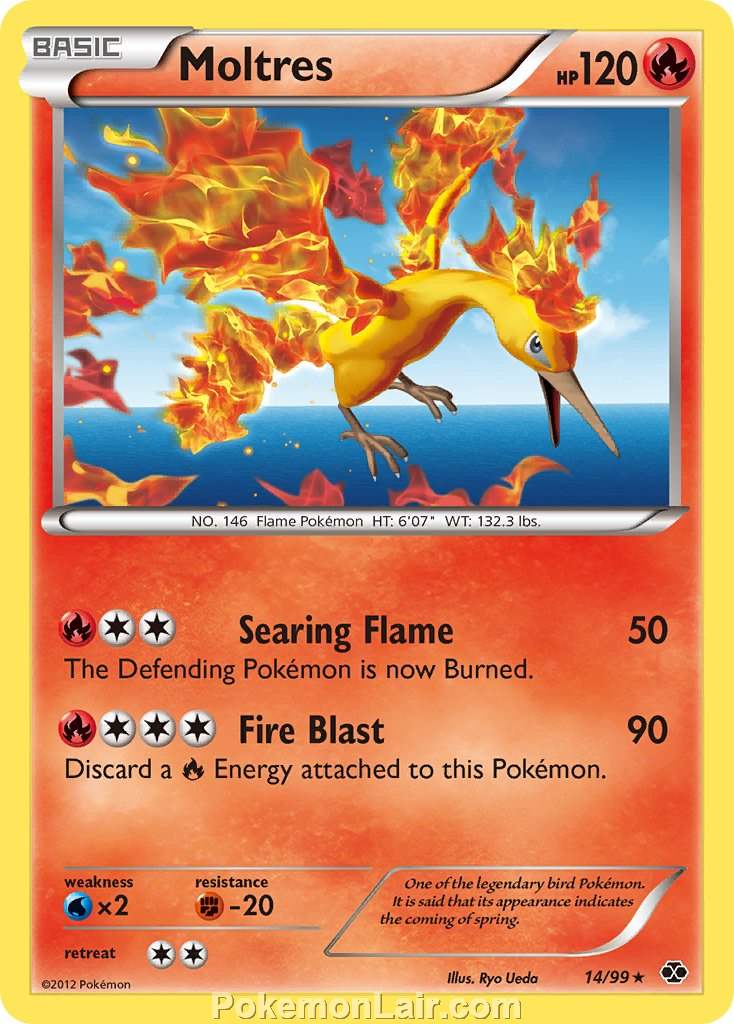 2012 Pokemon Trading Card Game Next Destinies Set – 14 Moltres