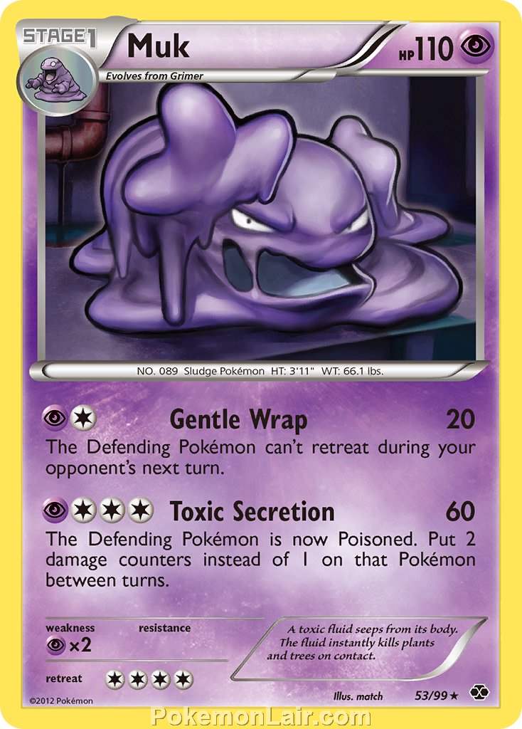 2012 Pokemon Trading Card Game Next Destinies Set – 53 Muk