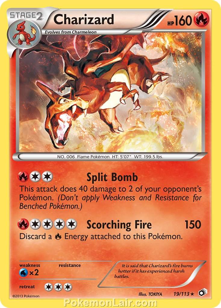 2013 Pokemon Trading Card Game Legendary Treasures Price List – 19 Charizard